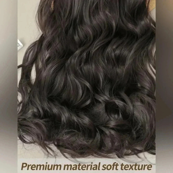 22 Inch Dark Brown Wavy Clip in Hair Extensions - Picture 5 of 10